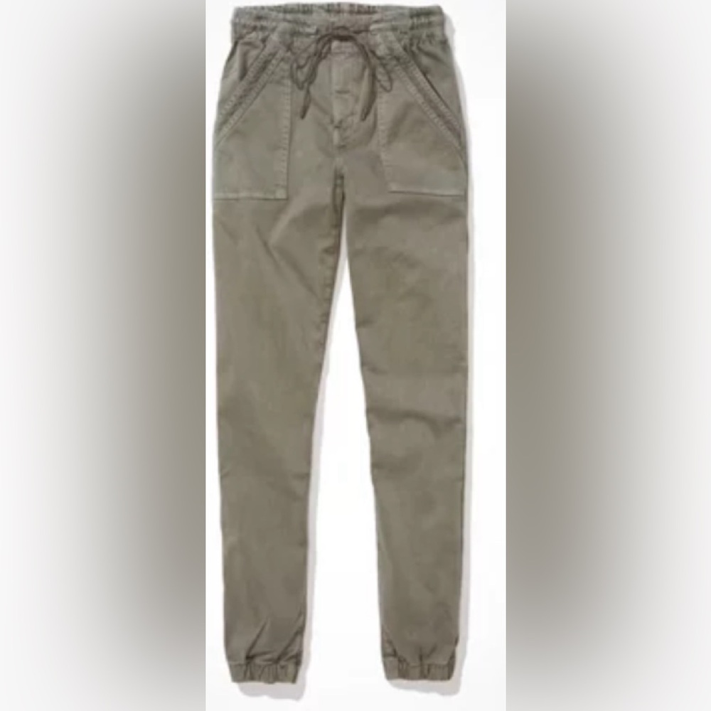 AE High-Waisted Jegging Jogger in Olive Size 16 short